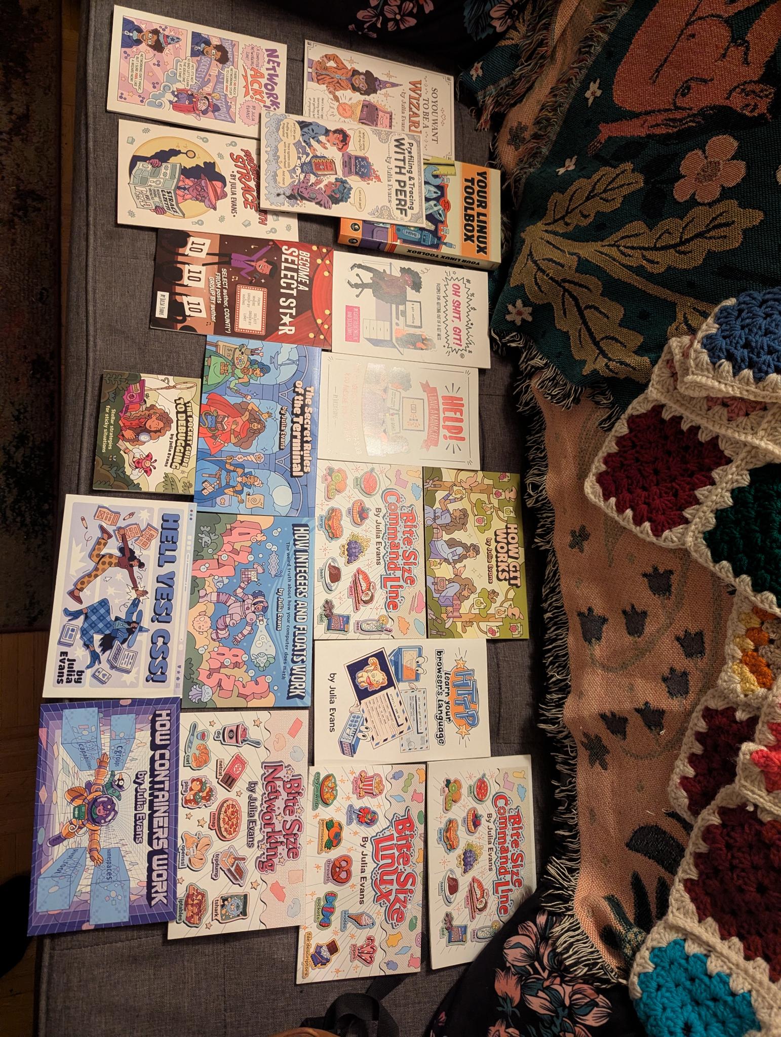 A collection of Wizard Zines